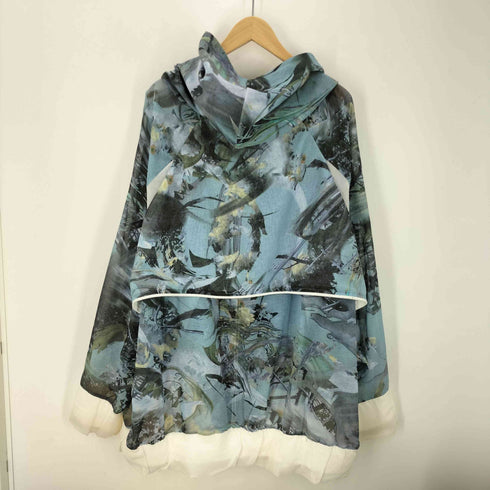 バルムング BALMUNG 16SS 生まれ花 シアー ハイネック ビック パーカー レディース