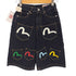 エヴィス EVISU Seagull Print and Multi-Pocket Fashion Fit Denim Shorts レディース 24 150/66A