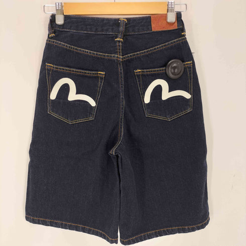 エヴィス EVISU Seagull Print and Multi-Pocket Fashion Fit Denim Shorts レディース 24 150/66A
