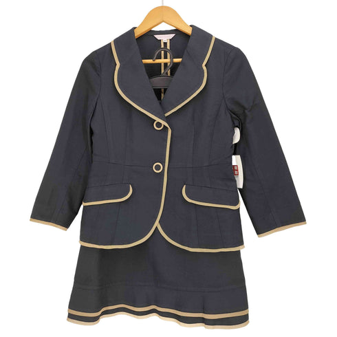 ハナエモリ HANAE MORI ALMA EN ROSE ポリコットン テーラードジャケット&スカート セットアップ レディース 40