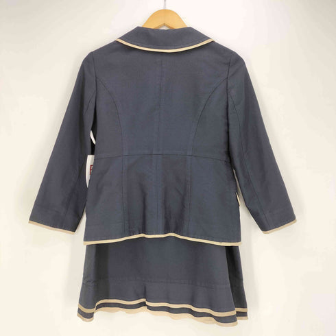 ハナエモリ HANAE MORI ALMA EN ROSE ポリコットン テーラードジャケット&スカート セットアップ レディース 40