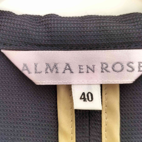 ハナエモリ HANAE MORI ALMA EN ROSE ポリコットン テーラードジャケット&スカート セットアップ レディース 40