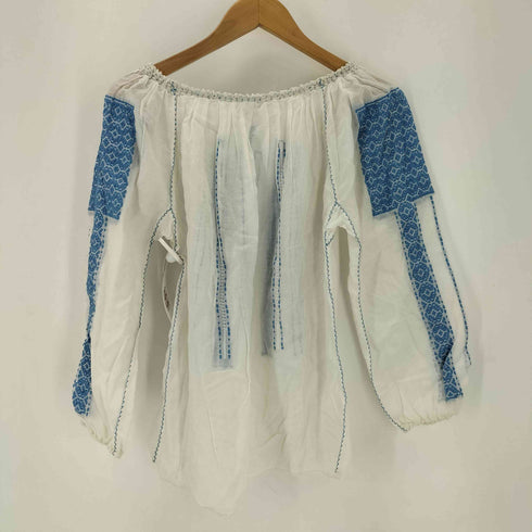 ルーマニア製 刺繍コットンガーゼブラウス レディース