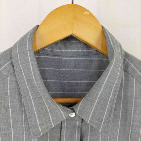 ユナイテッドアローズグリーンレーベルリラクシング UNITED ARROWS green label relaxing ポリウール レギュラーカラーストライプL/S シャツ レディース FREE