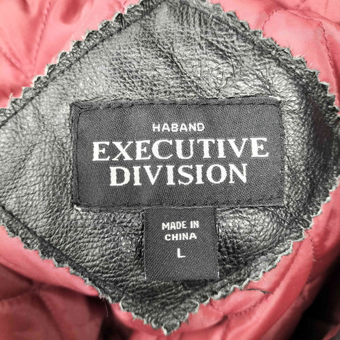 HABAND EXECTIVE DIVISION 裏地キルティング レザー 本革 カーコート ジャケット メンズ import:L