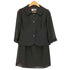 クロエ Chloe FORMAL トリアセテート混 メッシュ袖 プリーツ襟 ジャケット&スカート セットアップ レディース 11AR