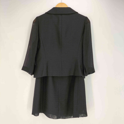 クロエ Chloe FORMAL トリアセテート混 メッシュ袖 プリーツ襟 ジャケット&スカート セットアップ レディース 11AR