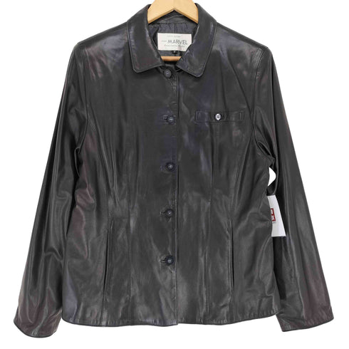 MARVEL lamb leather ラムレザージャケット レディース F