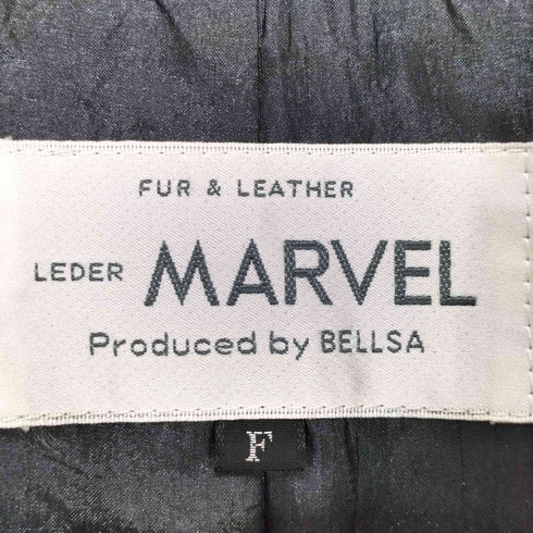 MARVEL lamb leather ラムレザージャケット レディース F