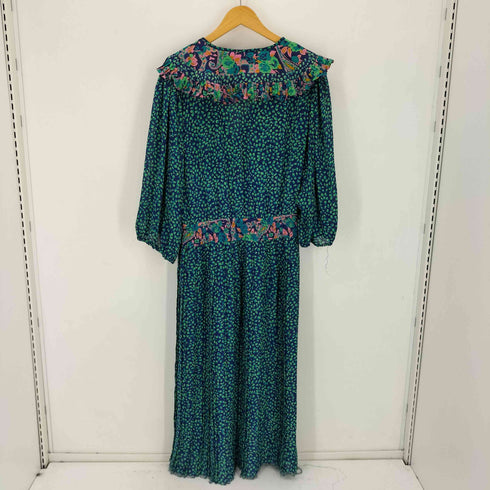 NEIMAN MARCUS USA製 総柄フリルワンピース レディース M