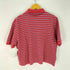 ポロバイラルフローレン Polo by RALPH LAUREN ボーダー コットン クロップドポロシャツ レディース LL