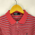 ポロバイラルフローレン Polo by RALPH LAUREN ボーダー コットン クロップドポロシャツ レディース LL