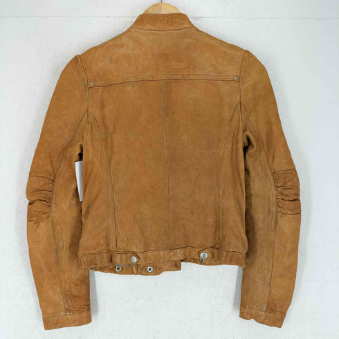 lamb leather ラムレザーダブルライダースジャケット レディース S