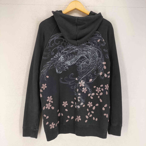 ドロボウニッキ 泥棒日記 桜 和柄 ジップパーカー メンズ 大