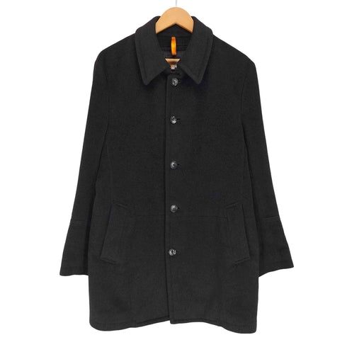 イーズィーバイゼニア E.Z BY ZEGNA アンゴラ&ラムウール キルティングライナー付 ステンカラーコート メンズ L
