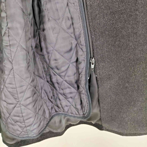 イーズィーバイゼニア E.Z BY ZEGNA アンゴラ&ラムウール キルティングライナー付 ステンカラーコート メンズ L