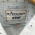 アロー ARROW KENT 70S 水玉 ドット シアー ストライプ L/S パジャマ ドレス シャツ 襟芯 メンズ 16-38