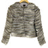 LINGUA FRANCA rabbit fur ラビットファー切替ノーカラージャケット レディース F