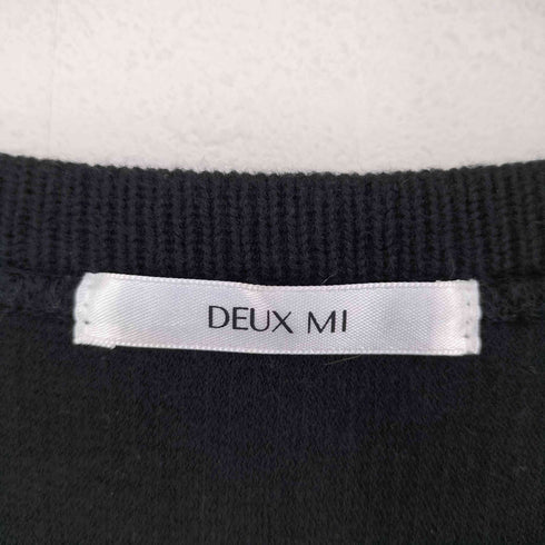DEUX MI クルーネックコットンニット メンズ