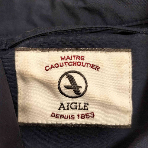 エーグル AIGLE ナイロン レインコート レディース import:M