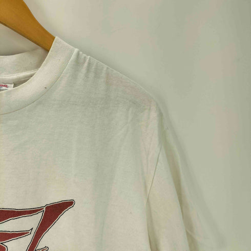 SOFTEE 80S ボディ USA製 グラフィック テキスト プリント S/S ボックス Tシャツ シングルステッチ カットオフ カスタム メンズ import:L