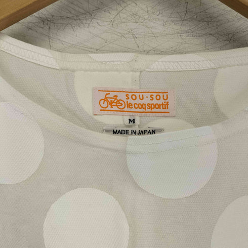 ソウソウ SOU・SOU ドット柄 クルーネック 半袖 Tシャツ レディース JPN:M