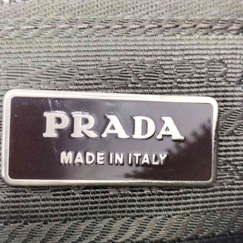プラダ PRADA STRIPE BAG ナイロン レザー ショルダーバッグ レディース