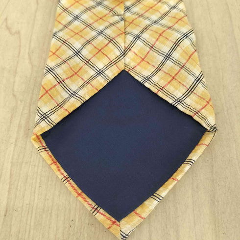 ジェイクルー J.CREW チェック柄シアサッカーシルクネクタイ メンズ