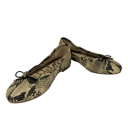 サムエデルマン SAM EDELMAN FELICA 蛇柄 バレエフラットシューズ レディース 6 1/2