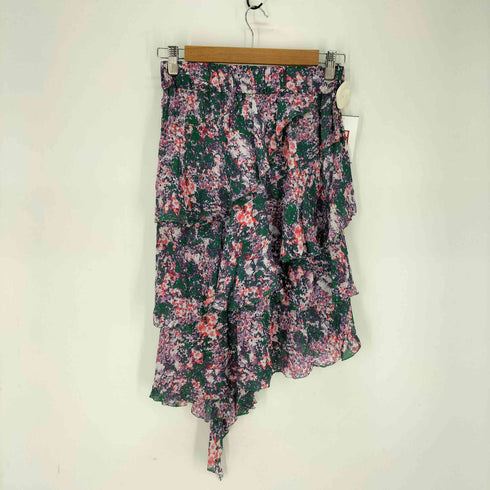 イザベルマランエトワール ISABEL MARANT ETOILE 総柄 ティアード フリル アシンメトリー スカート レディース JPN:36
