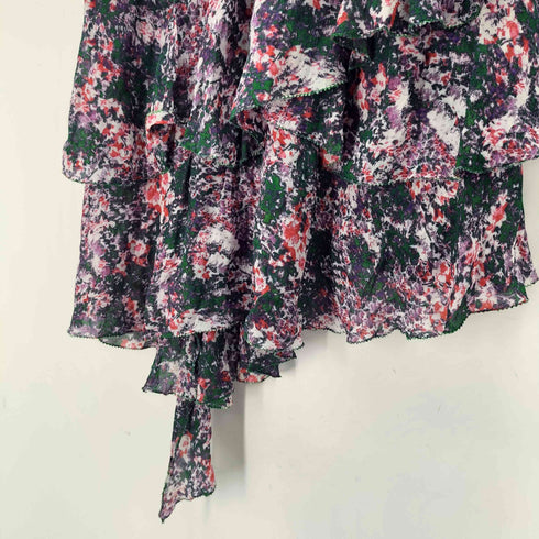 イザベルマランエトワール ISABEL MARANT ETOILE 総柄 ティアード フリル アシンメトリー スカート レディース JPN:36