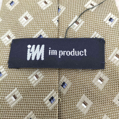 アイムプロダクトイッセイミヤケ im product ISSEY MIYAKE 総柄 シルク ネクタイ メンズ