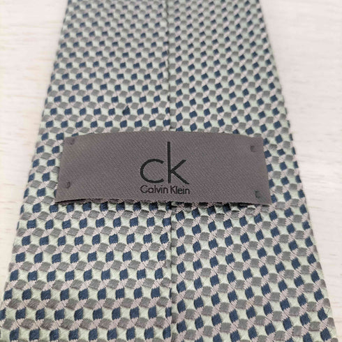 シーケーカルバンクライン ck Calvin Klein 総柄 シルク ネクタイ メンズ