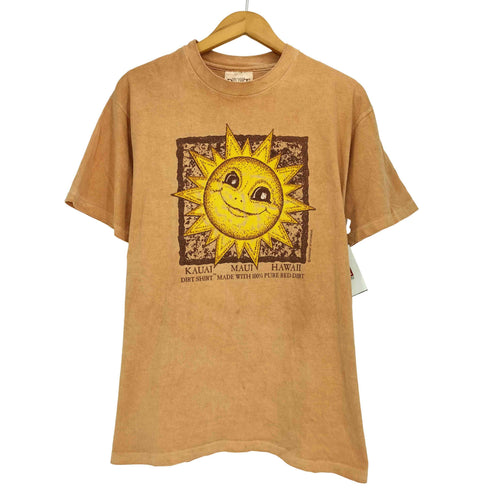 90S USA製 original red dirt shirtボディ 太陽 南国 シングルステッチ S/S Tシャツ メンズ import:L