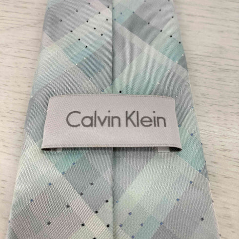 カルバンクライン CALVIN KLEIN 総柄 シルク ネクタイ メンズ