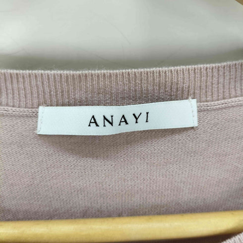 アナイ ANAYI ウール クルーネック カーディガン レディース JPN:36