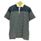 バーバリアン BARBARIAN 90S カナダ製 ボーダー コットン S/S ポロシャツ メンズ import:M