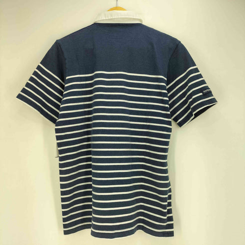 バーバリアン BARBARIAN 90S カナダ製 ボーダー コットン S/S ポロシャツ メンズ import:M