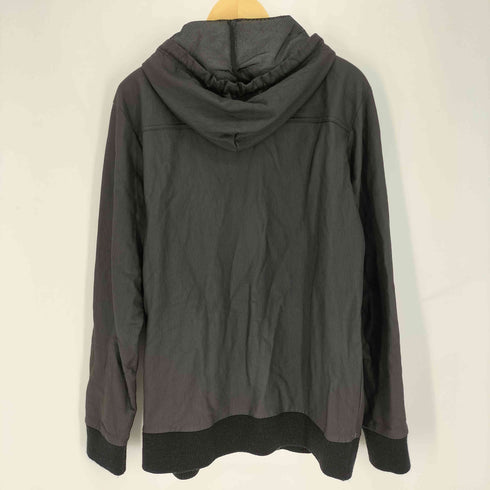 ディーゼル DIESEL レザー ジップアップ パーカー メンズ import:L