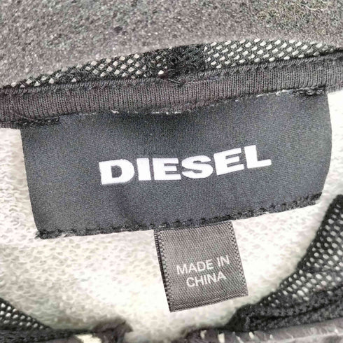 ディーゼル DIESEL レザー ジップアップ パーカー メンズ import:L