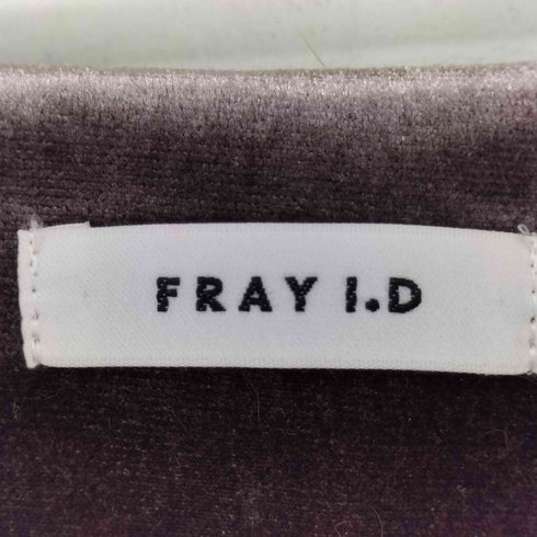 フレイアイディー FRAY I.D ベロアキャミソールラップドレス レディース JPN:1