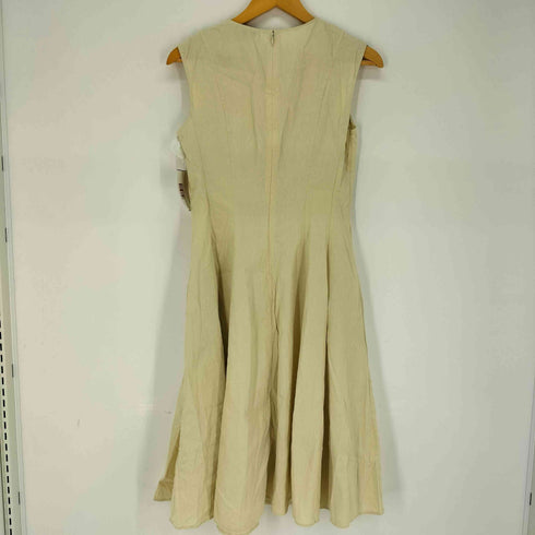 セオリー theory SL PEPLUM DR B / ECO CRUNCH WASH リネンレーヨン混 ノースリーブ フレア ワンピース レディース JPN:0