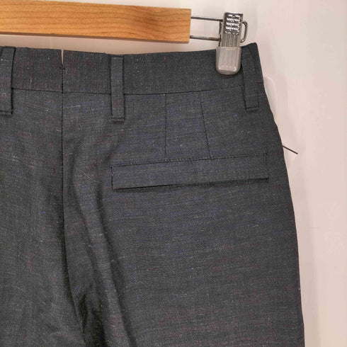 サルヴァトーレフェラガモ Salvatore Ferragamo リネンコットン ノータック ワイドスラックス レディース 40