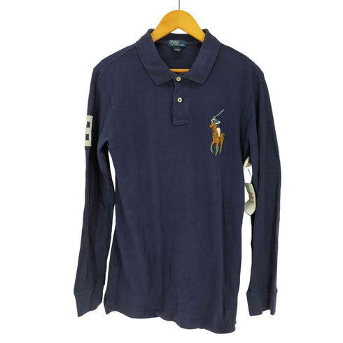 ポロバイラルフローレン Polo by RALPH LAUREN ビックポニー コットン長袖ポロシャツ メンズ import:XL