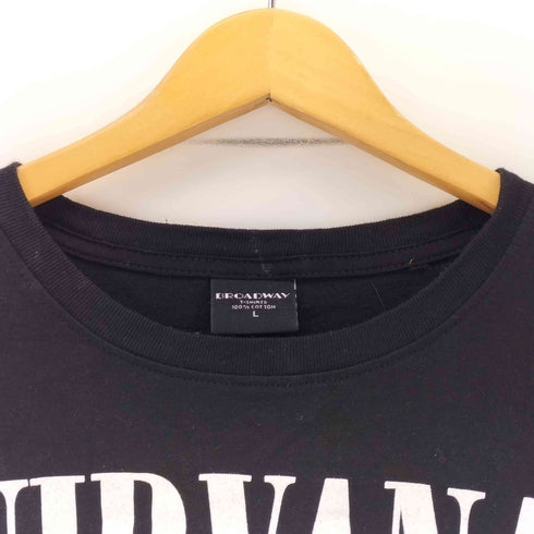 ブロードウェイ BROADWAY バンドプリントクルーネックTシャツ メンズ JPN:L