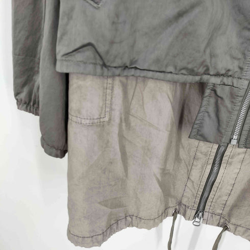 ゼロエイトサーカス 08sircus Layered MA-1 jacket (garment dyed) レイヤード MA-1ジャケット ガーメントダイ メンズ 5