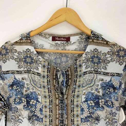 マックスマーラステュディオ MAX MARA STUDIO 総柄 シャツ ブラウス レディース