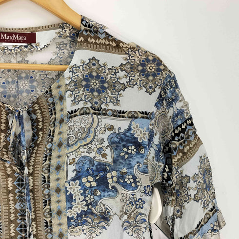 マックスマーラステュディオ MAX MARA STUDIO 総柄 シャツ ブラウス レディース