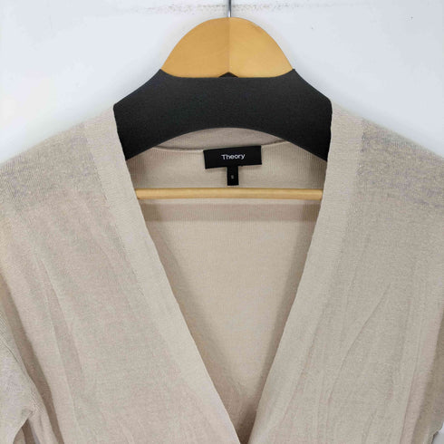セオリー theory NEW HARBOR MAXI CARDIGAN リネンレーヨン ロングカーディガン レディース