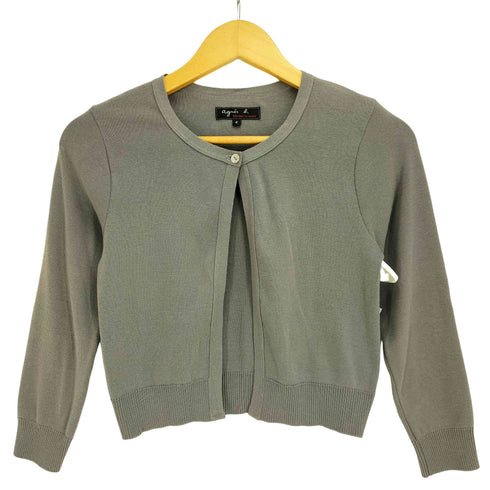 アニエスベー agnes b. FABRIQUE EN FRANCE 前開き カーディガン レディース